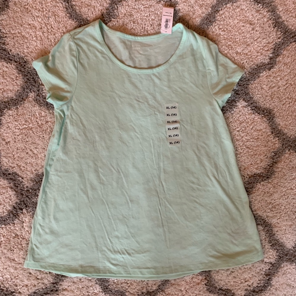 Girls Relaxed teal shirt